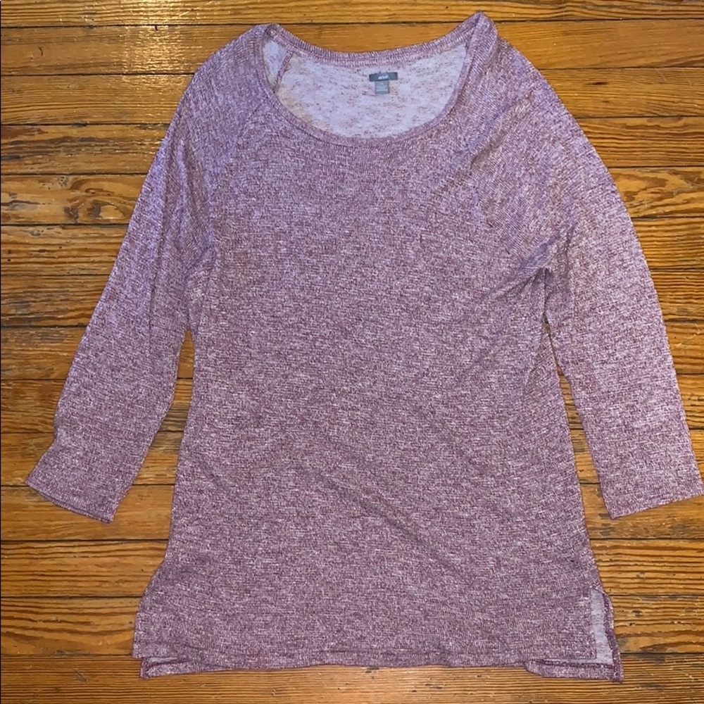 Purple knit sweater